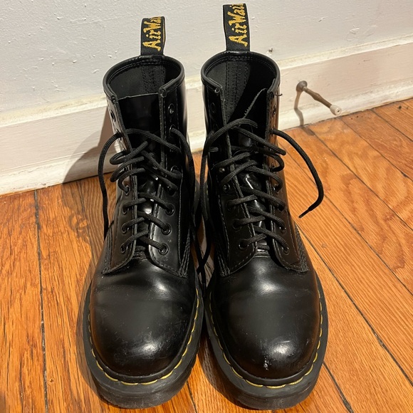 1460 BEX SMOOTH LEATHER LACE UP BOOTS - Picture 2 of 6